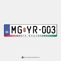 Hajrá Magyarok! műgyantás rendszámtáblakeret
