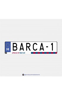 Barcelona műgyantás rendszámtáblakeret