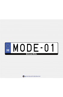 Depeche Mode műgyantás rendszámtáblakeret