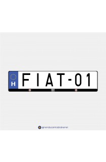 Fiat műgyantás rendszámtáblakeret