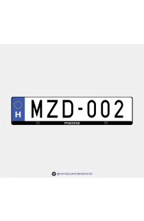 Mazda műgyantás rendszámtáblakeret