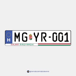 Hajrá Magyarok! műgyantás rendszámtáblakeret