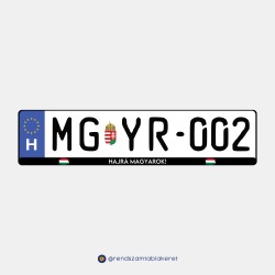 Hajrá Magyarok! műgyantás rendszámtáblakeret