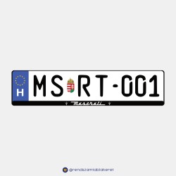 Maserati műgyantás rendszámtáblakeret