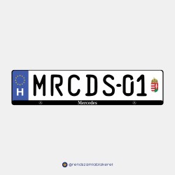 Mercedes műgyantás rendszámtáblakeret