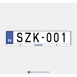 Suzuki műgyantás rendszámtáblakeret