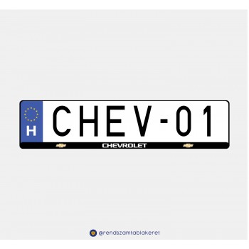 Chevrolet műgyantás rendszámtáblakeret