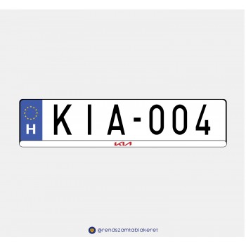Kia műgyantás rendszámtáblakeret