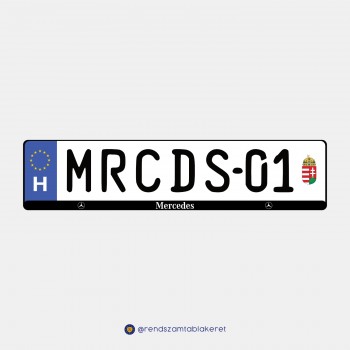 Mercedes műgyantás rendszámtáblakeret