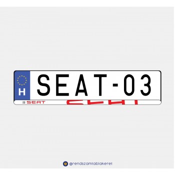 Seat műgyantás rendszámtáblakeret