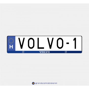 Volvo műgyantás rendszámtáblakeret