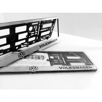 INOX VW Volkswagen rendszámtáblakeret